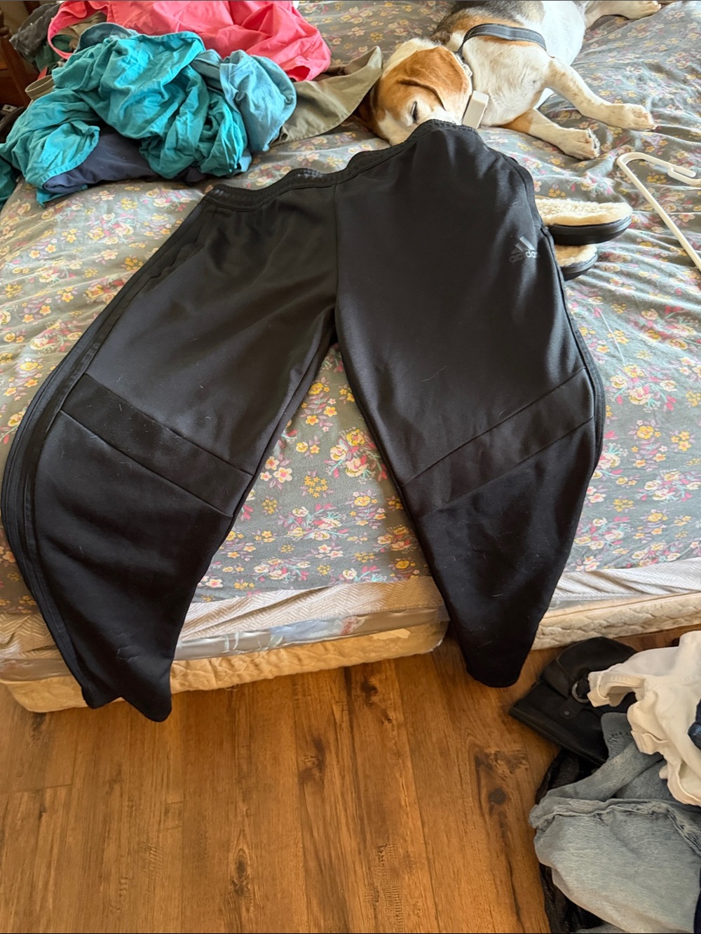 adidas Black Men’s Athletic Jogger Sweatpants